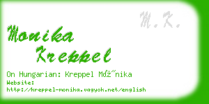 monika kreppel business card